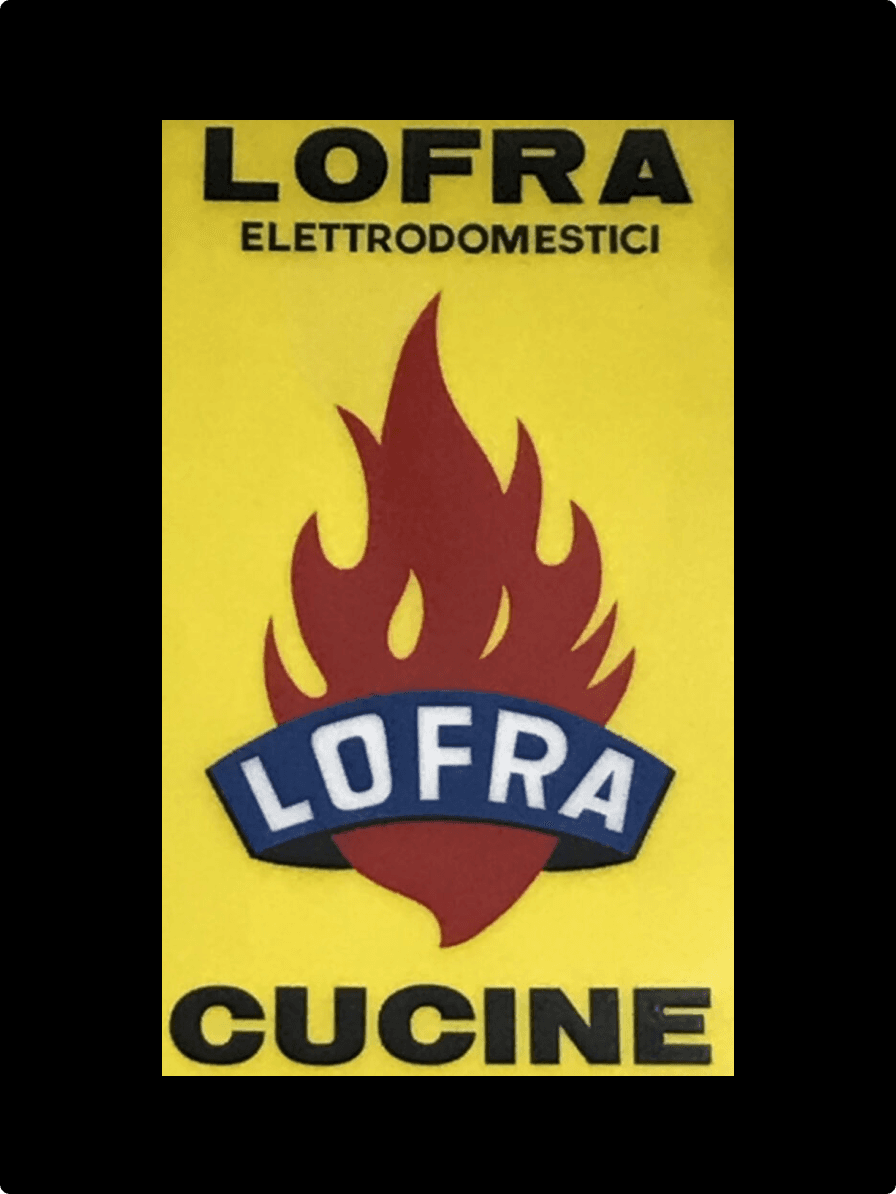 Banner antigo da marca Lofra