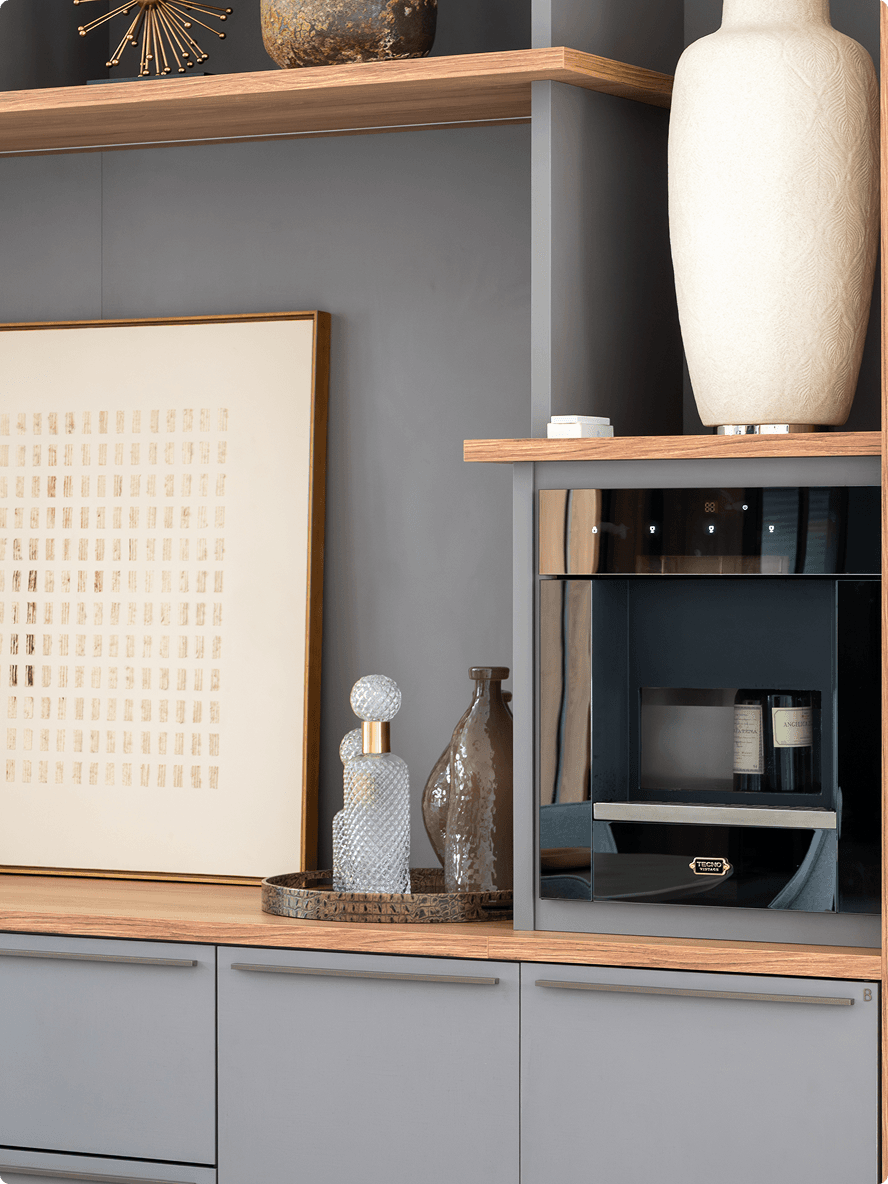 Estante e Wine dispenser TECNO