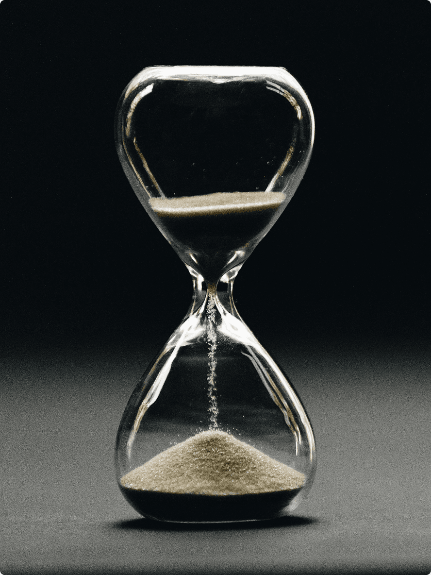 Imagem de uma ampulheta