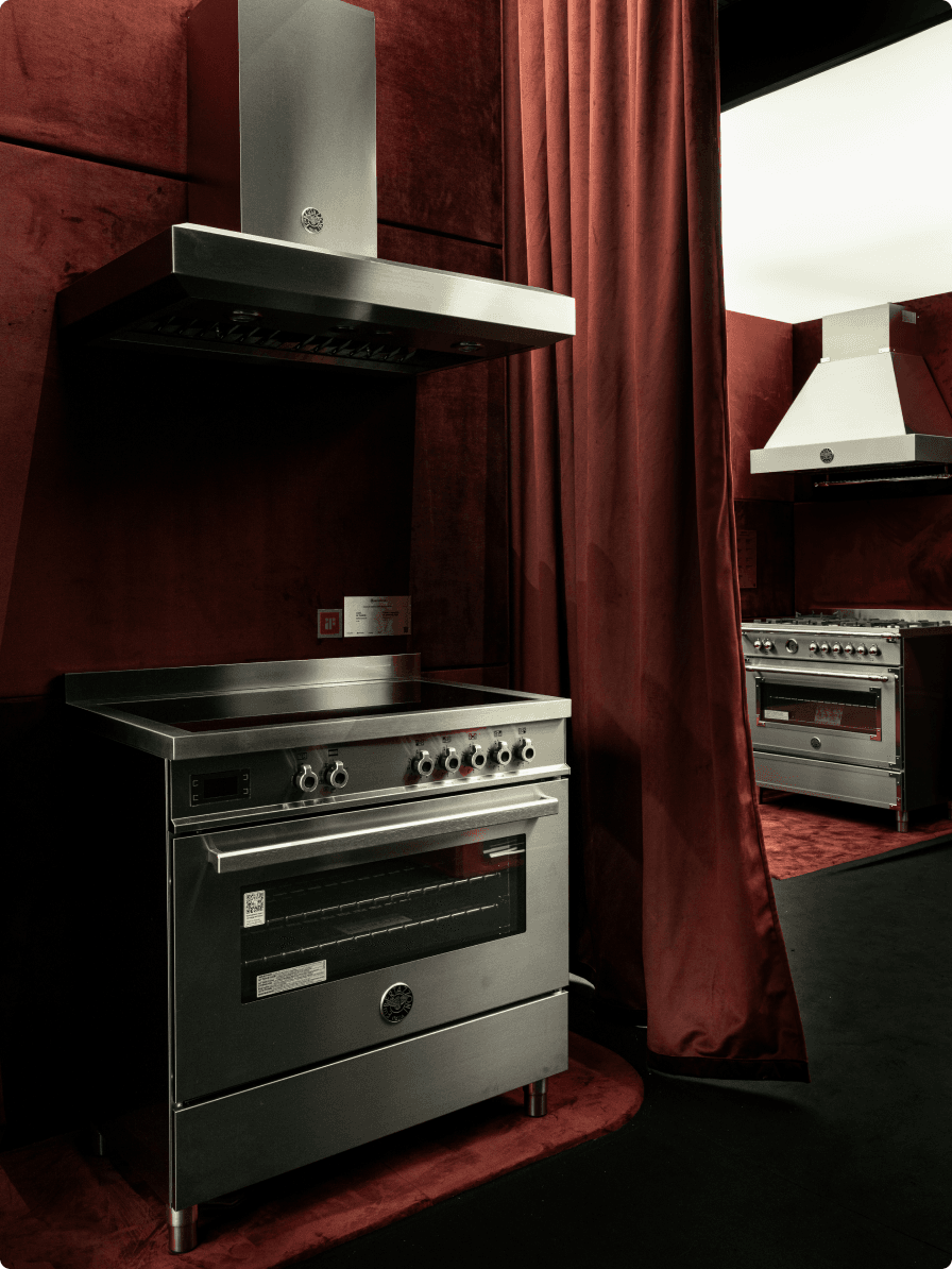 Fogão Bertazzoni Professional e Coifa Bertazzoni Ber Vavano