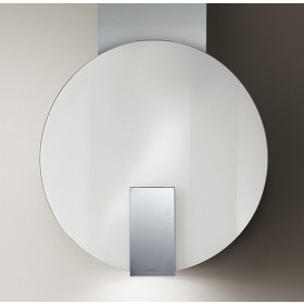 Coifa de parede Elica Space White EDS de 78 cm em vidro e inox escovado.