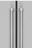 Puxadores Tubulares: com elegante design ergonômico em aço cromado da linha Tecno Professional.