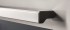 Novo Puxador do Forno: com bordas angulares e elegante design ergonômico em aço escovado.